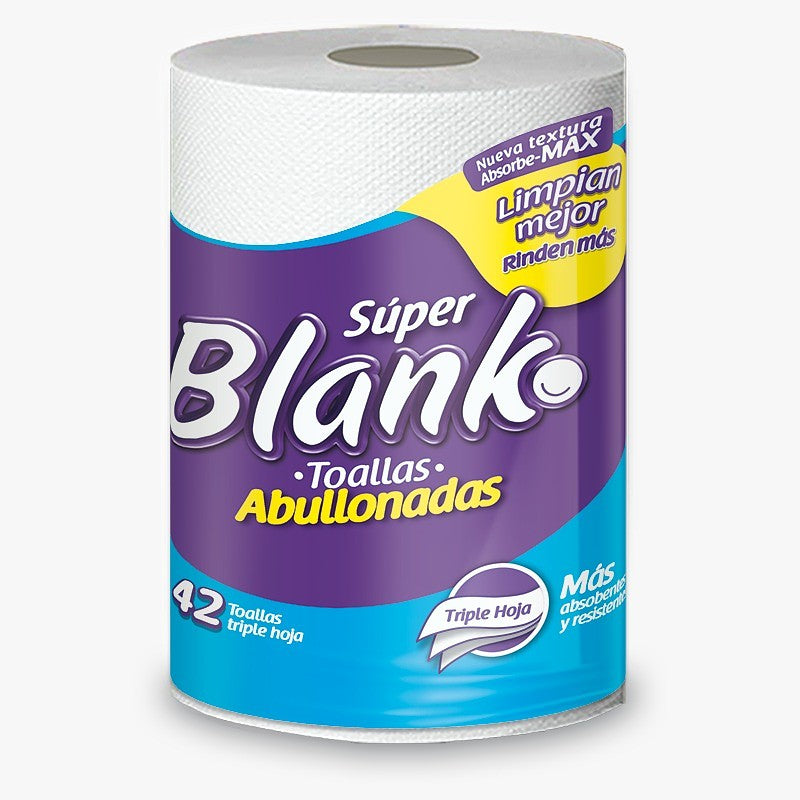 Toalla Cocina Superblank Abullonadas 42 Hojas