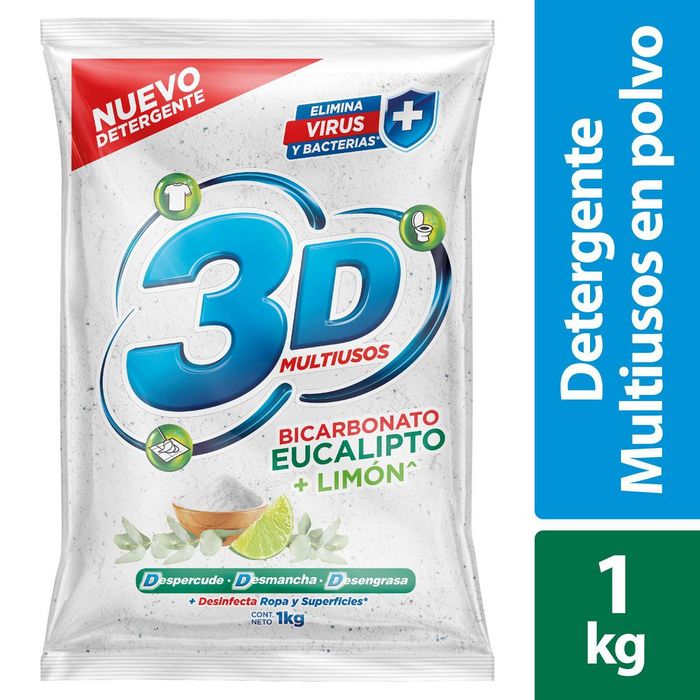 Detergente 3D 1000 Gr Eucalipto Limon