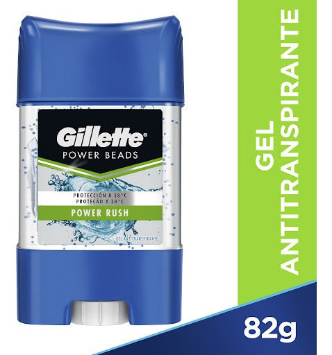 Desodorante Gillette Gel 82 gr Power Beads Rush