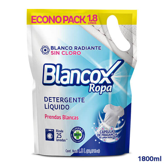 Detergente Liquido Blancox 1800 ml Ropa Blanca