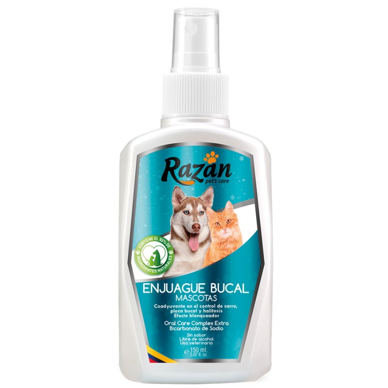 Enjuague Bucal Mascotas Razan 150 ml Spray