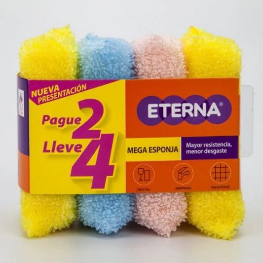 Esponja Eterna Mega Esponja 4 Unidades Oferta