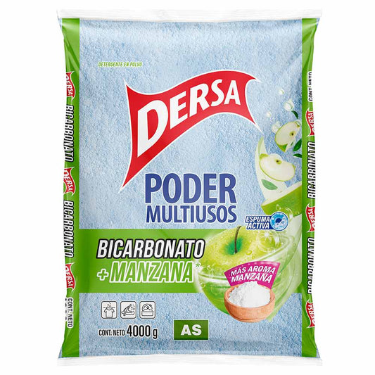 Detergente AS 4000 gr Bicarbonato Manzana