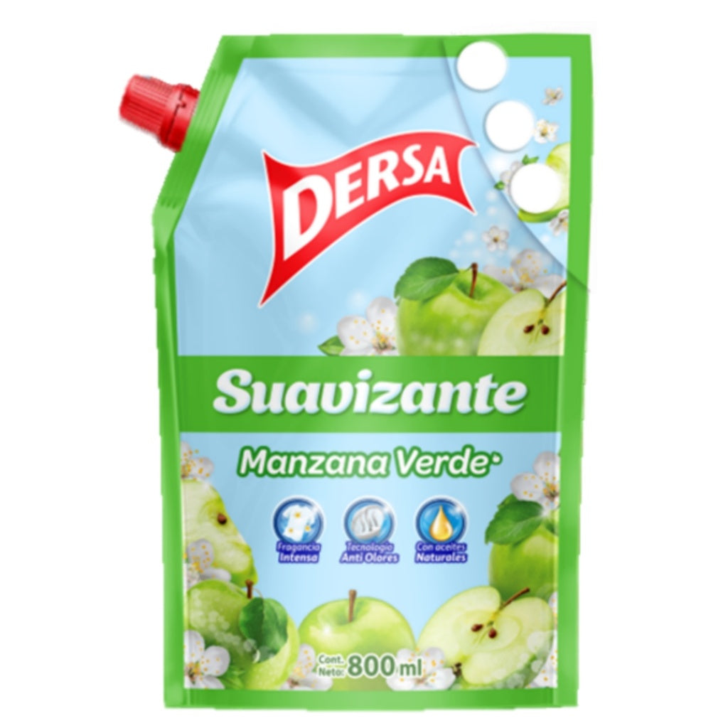 Suavizante Dersa 800 ml Manzana Verde