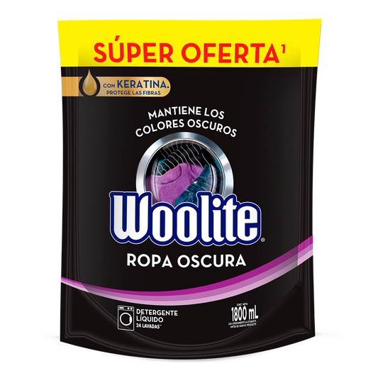 Detergente Woolite 1800 ml Doypack Ropa Oscura