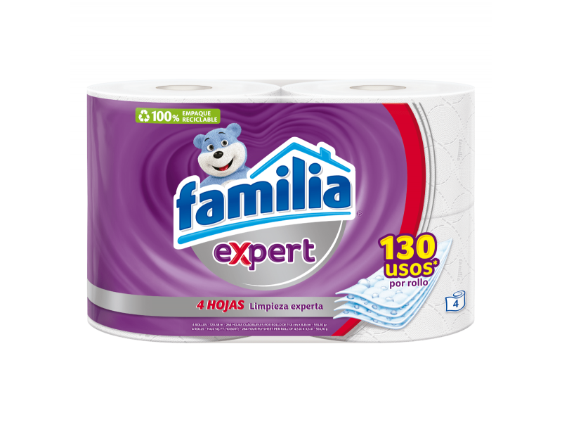 Papel Higienico Familia Expert 4 Unidades