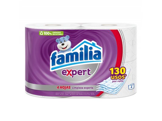 Papel Higienico Familia Expert 4 Unidades
