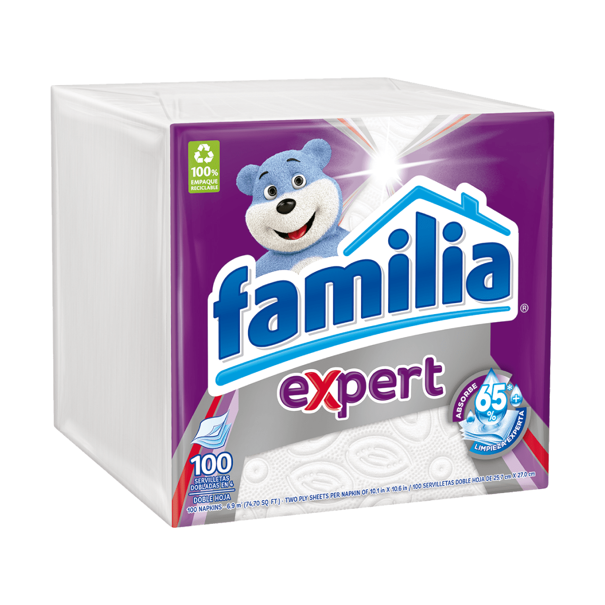 Servilleta Familia Expert 100 Unidades