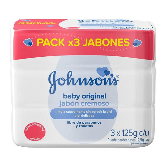 Jabon Jhonsons Baby 110 gr x 3 Original