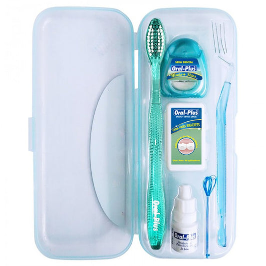 Kit Cepillo Dental Ortodoncia Oral Plus Estuche