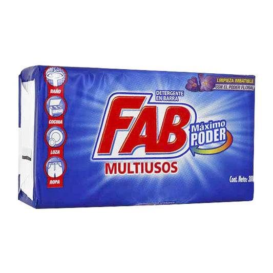 Jabon Barra Fab 300 gr Floral