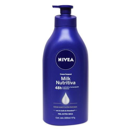 Crema Corporal Nivea Milk Nutritiva 1000ml