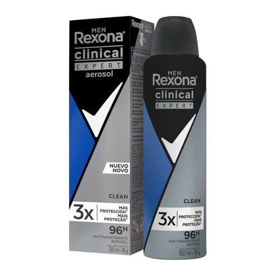 Desodorante Rexona Aerosol Hombre 150 ml Clinical Expert
