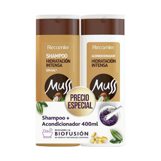 Shampoo Muss 400 ml + Acondicionador 400 ml Hidratacion Intensa