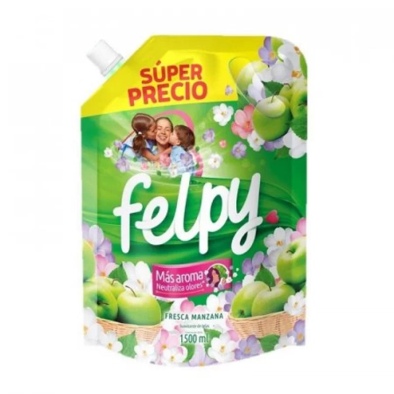 Suavizante Felpy 1500 ml Manzana Doypack