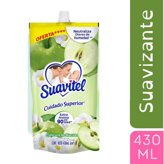 Suavizante Suavitel 430 ml Doypack Manzana