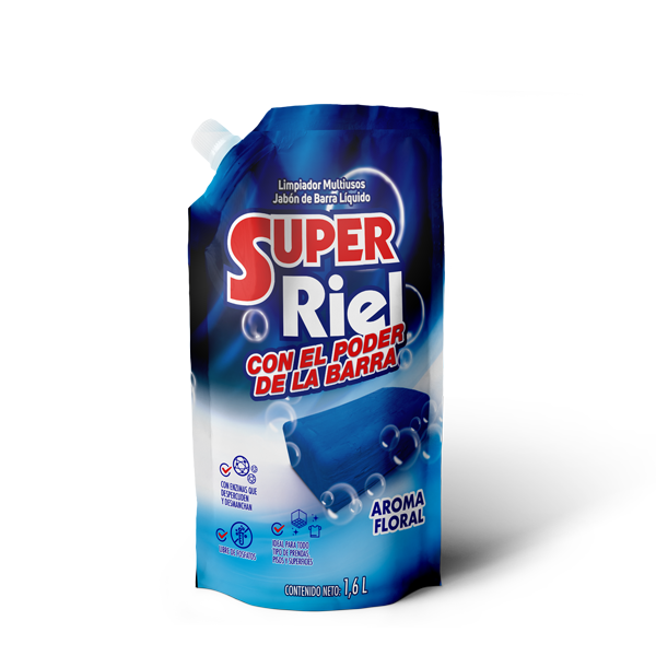 Detergente Liquido Super Riel 1600 Ml Floral