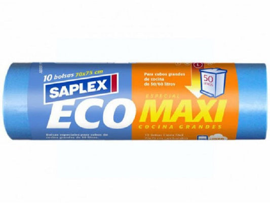 Bolsa Basura Saplex 10 Unidades Eco Maxi