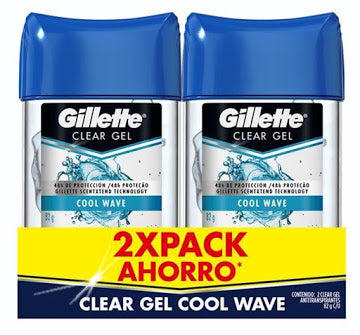 Desodorante Gillette Gel 82 gr 2 Unidades Cool Wave Oferta